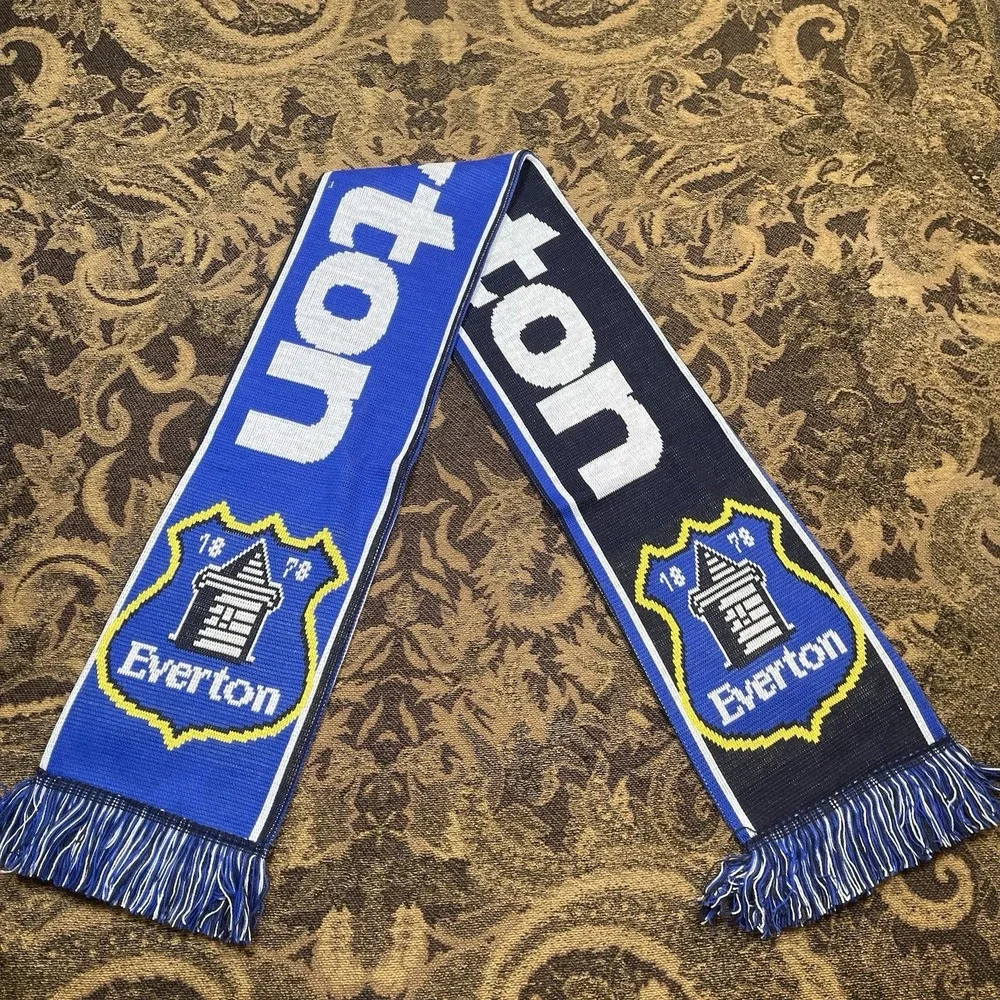 Everton FC Soccer Football Scarf New Blue White Black B